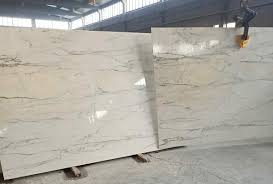 Carrara White Marble with subtle grey veining